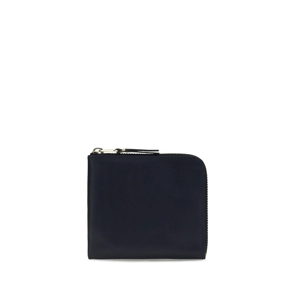 Comme Des Garçons Blue Calf Leather Bos Taurus Wallet