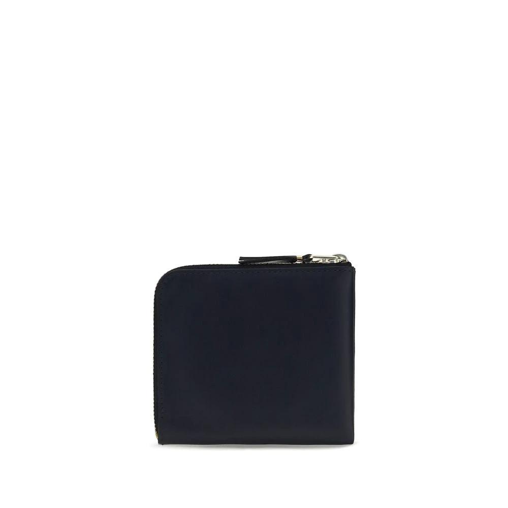 Comme Des Garçons Blue Calf Leather Bos Taurus Wallet