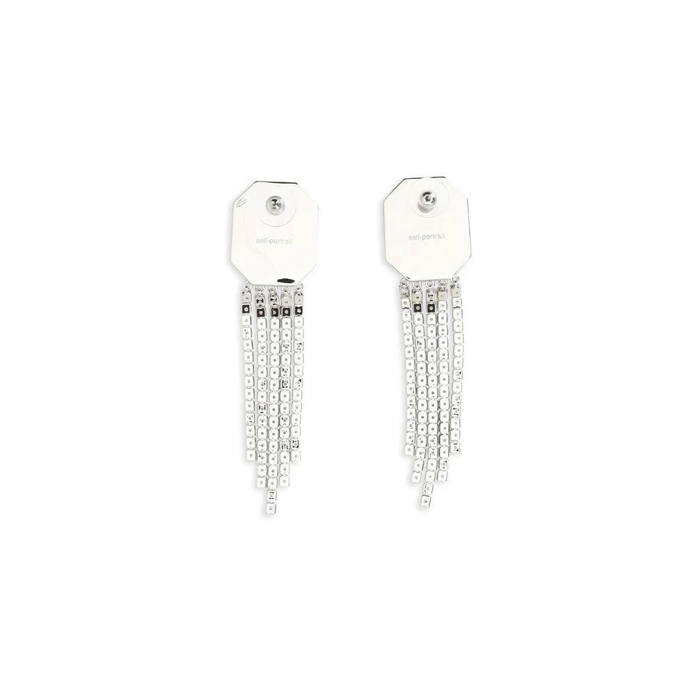 Self-Portrait Silver Brass Earrings