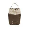 Sac seau Maison Margiela en cuir de veau marron Bos Taurus