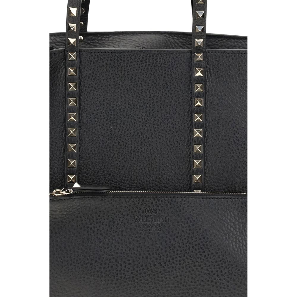Sac bandoulière Valentino Garavani Bos Taurus en cuir de veau noir
