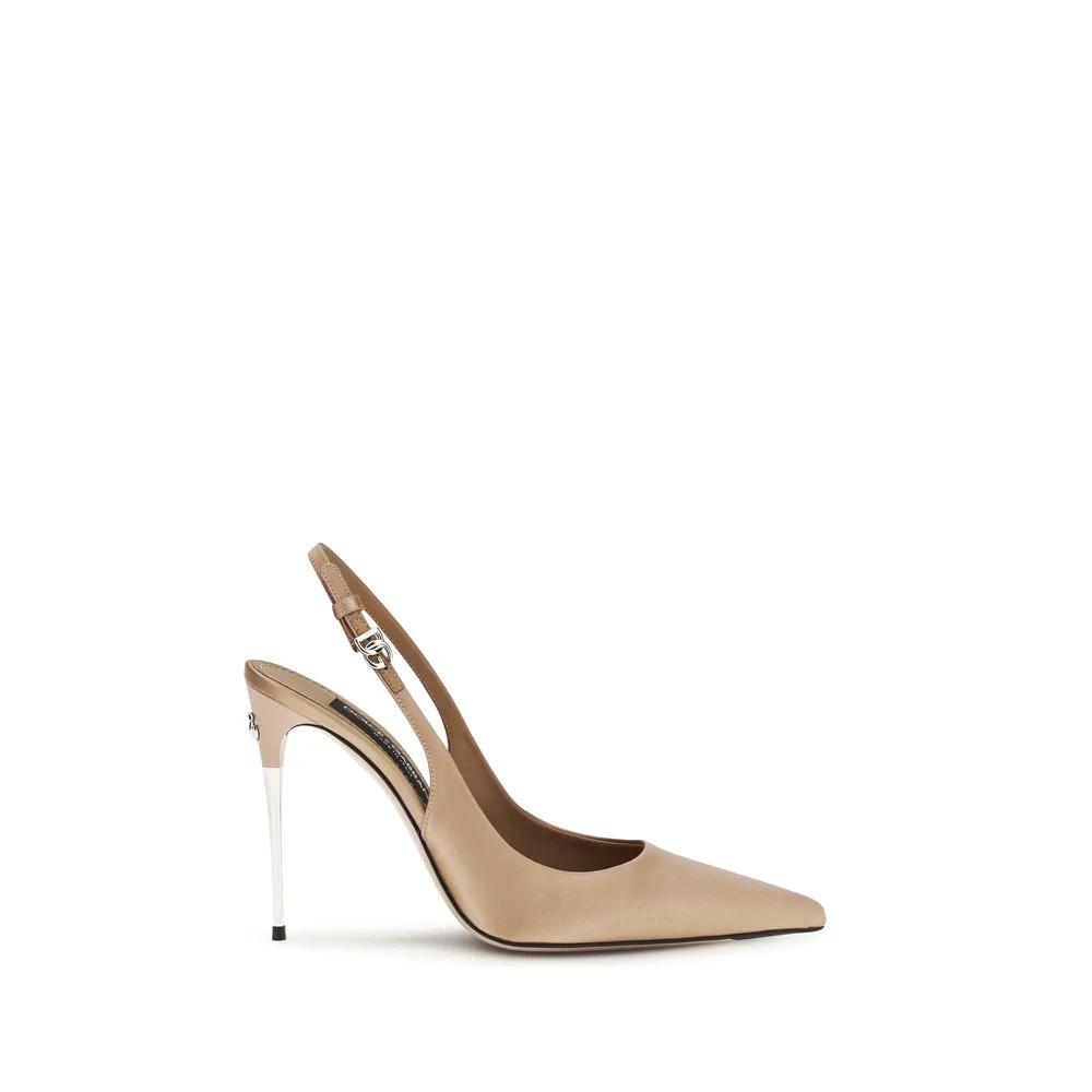 Escarpins à talons hauts Dolce & Gabbana en viscose beige
