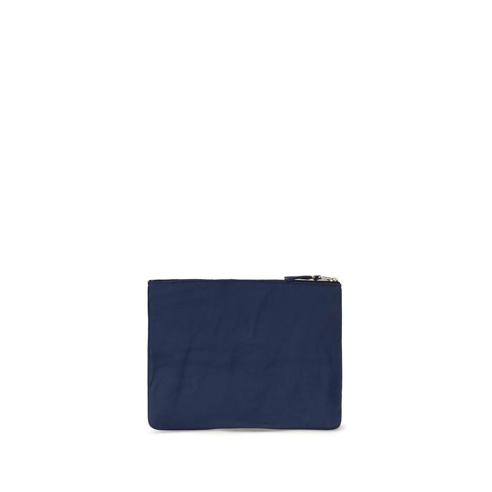 Comme Des Garçons Blue Calf Leather Bos Taurus Wallet