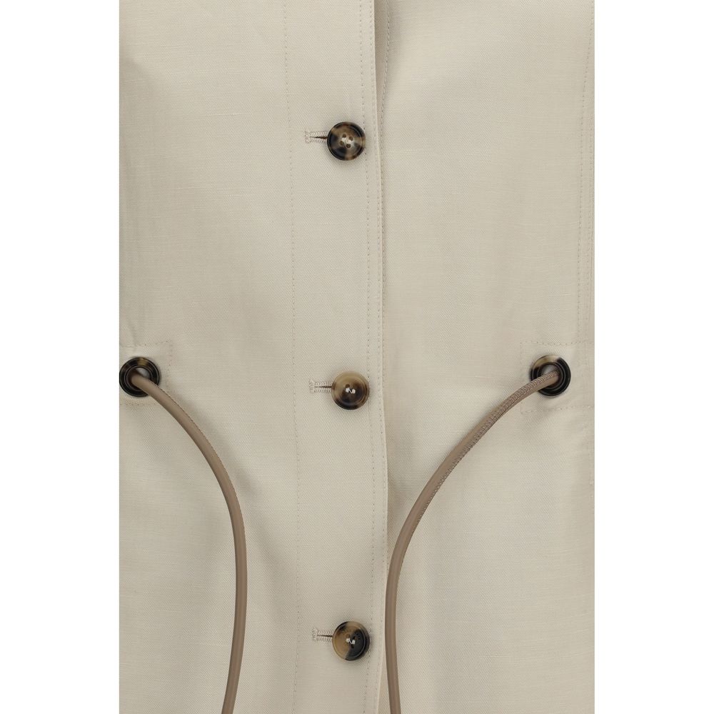 Women’s Linen Silk Jacket – Max Mara Carezza Drawstring Jacket SS26