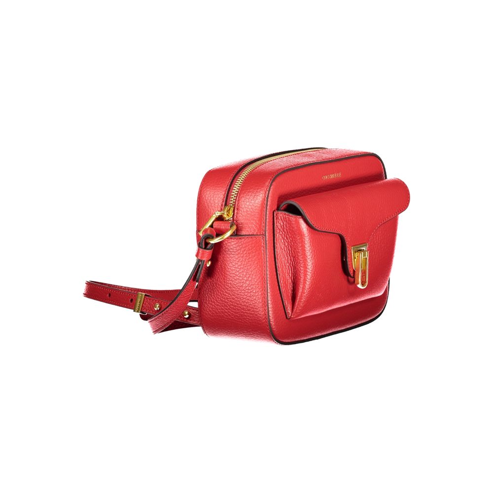 Sac à main Coccinelle en cuir rouge pour femme