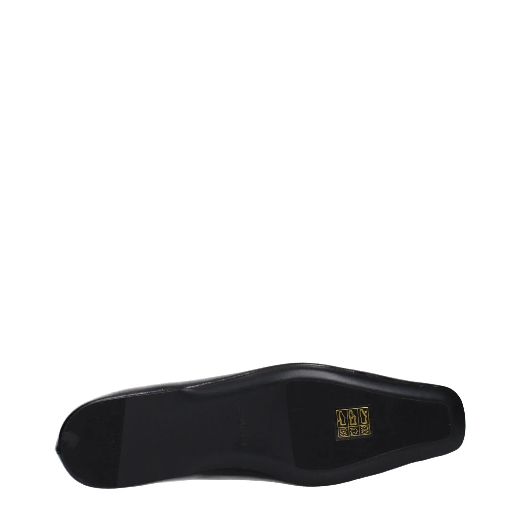 Women’s Black Leather Ballet Flats – Jil Sander Minimalist Designer Shoes