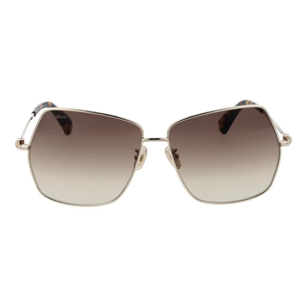 Lunettes de soleil Max Mara en métal doré