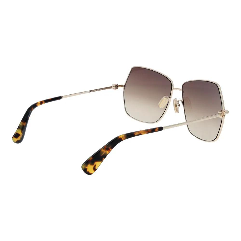 Lunettes de soleil Max Mara en métal doré