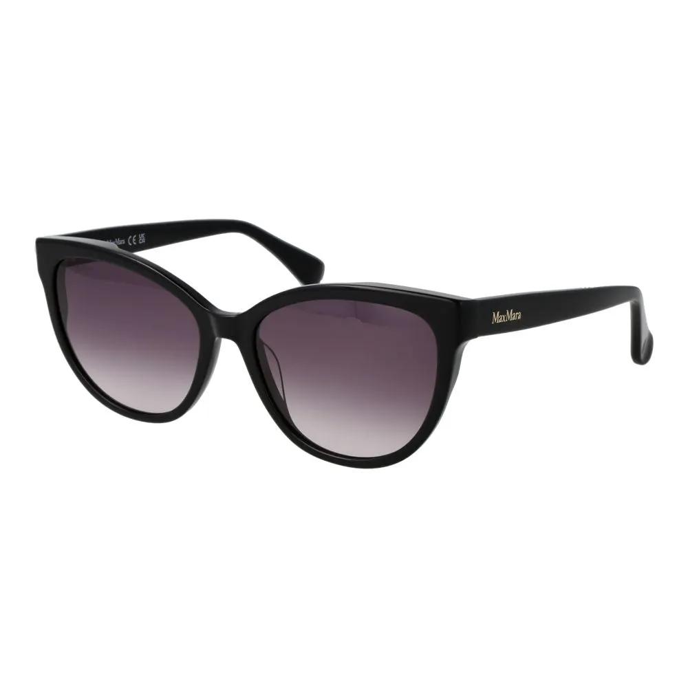 Lunettes de soleil Max Mara en acétate noir