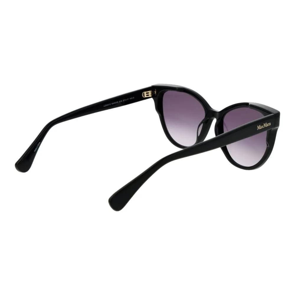 Lunettes de soleil Max Mara en acétate noir