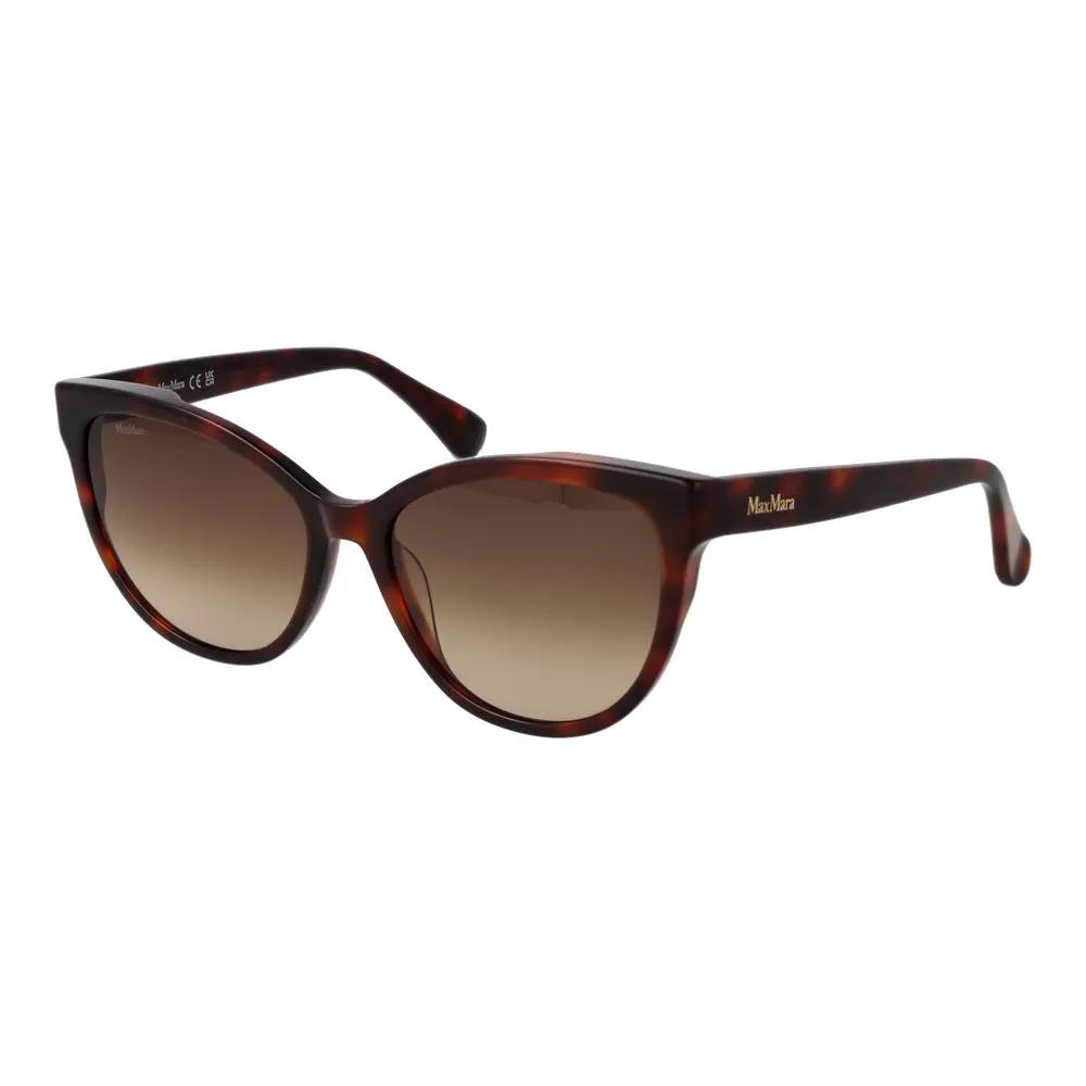 Lunettes de soleil Max Mara en acétate marron