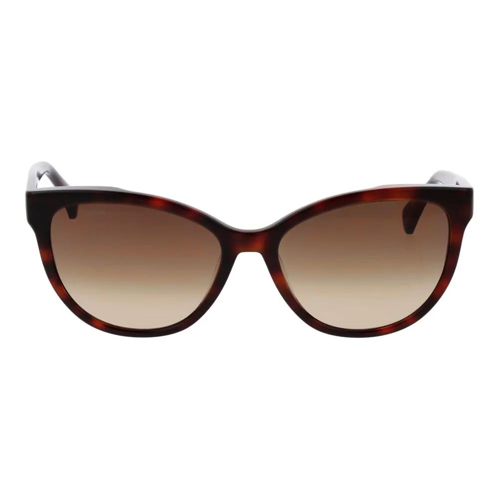 Lunettes de soleil Max Mara en acétate marron