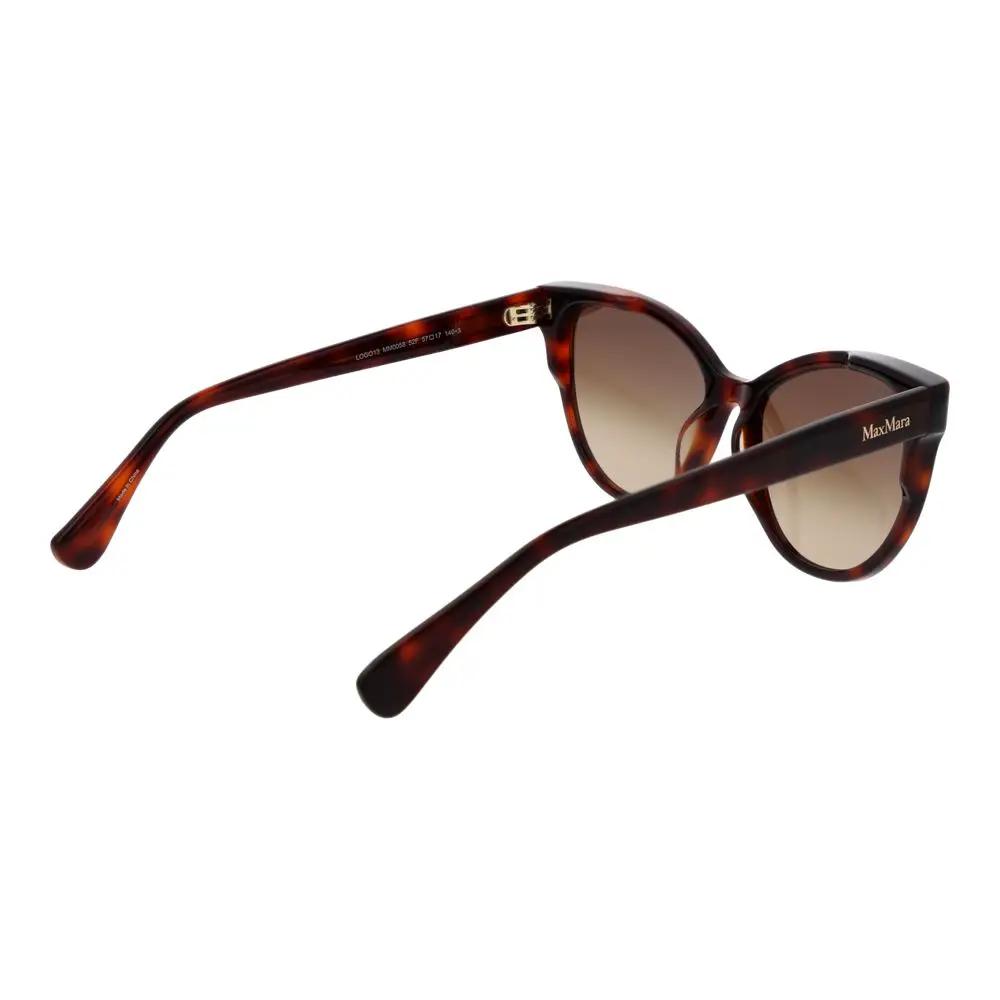 Lunettes de soleil Max Mara en acétate marron