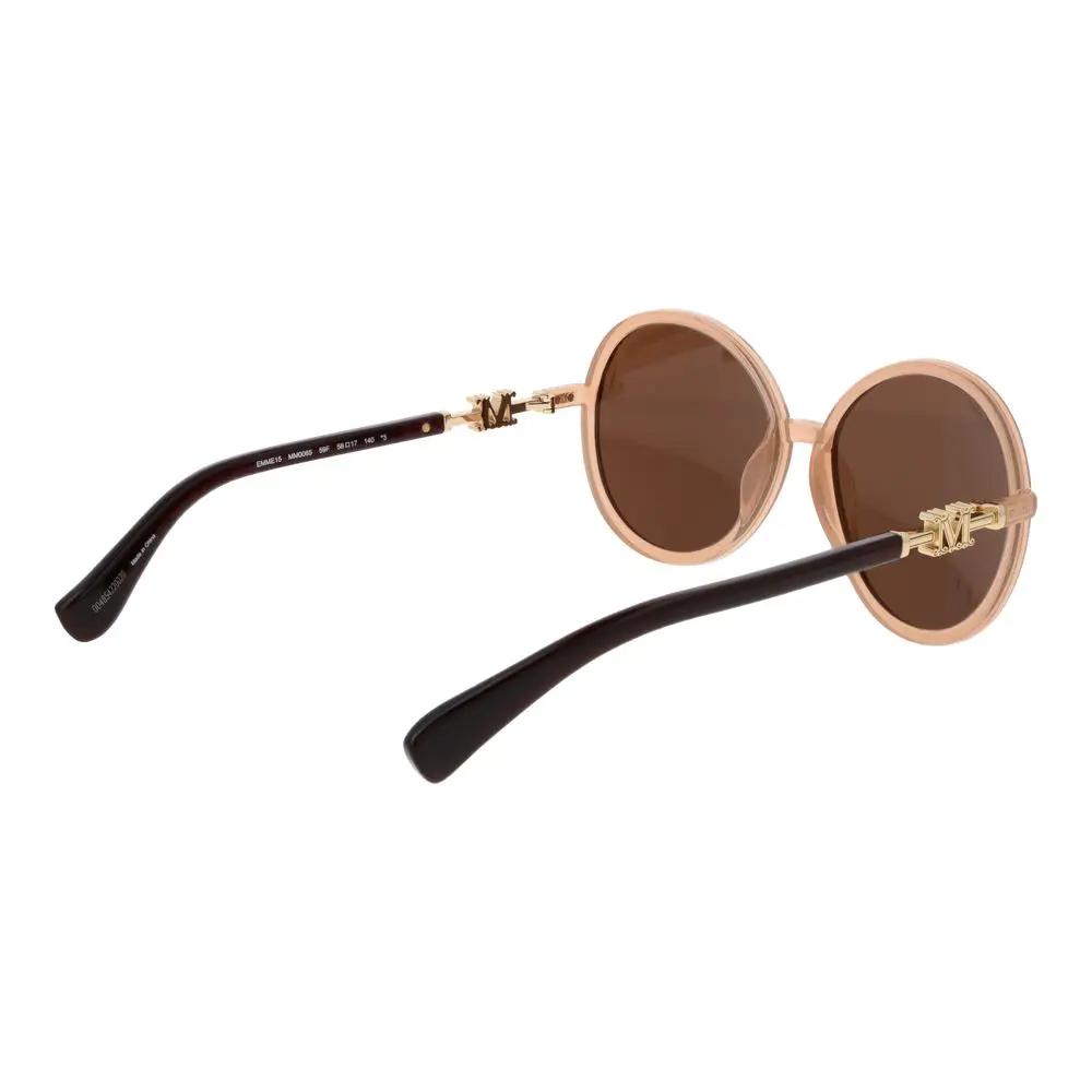 Lunettes de soleil Max Mara en plastique beige