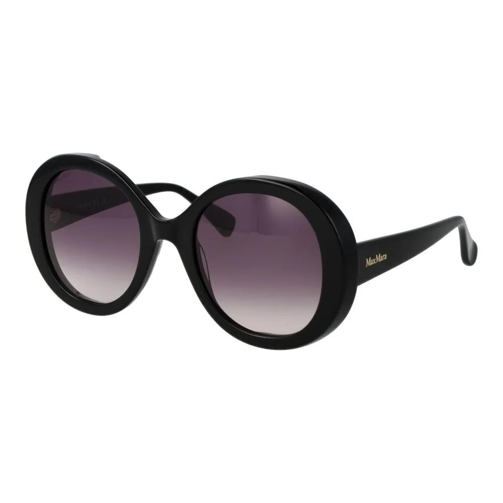 Lunettes de soleil Max Mara en acétate noir