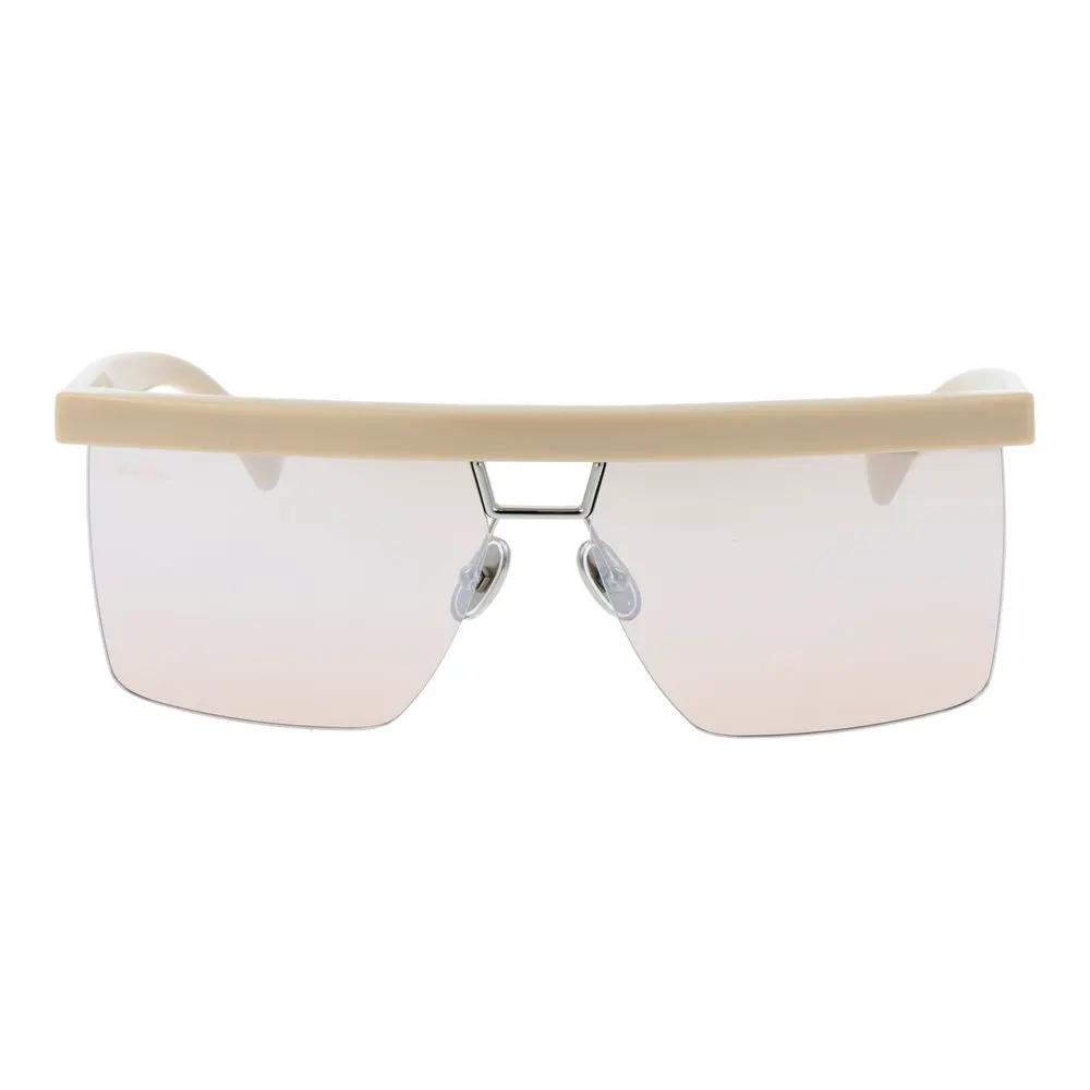 Lunettes de soleil Max Mara en plastique beige