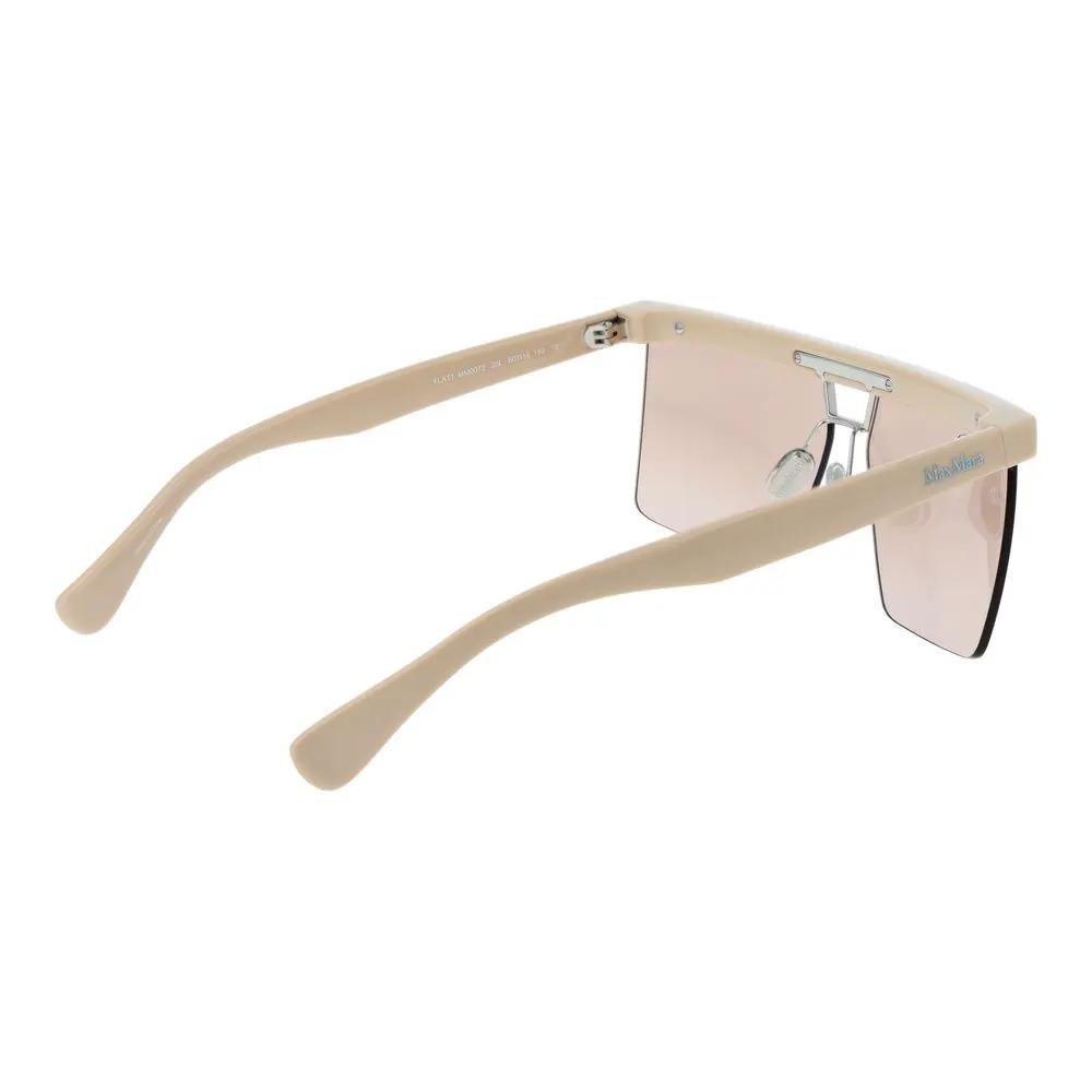 Lunettes de soleil Max Mara en plastique beige