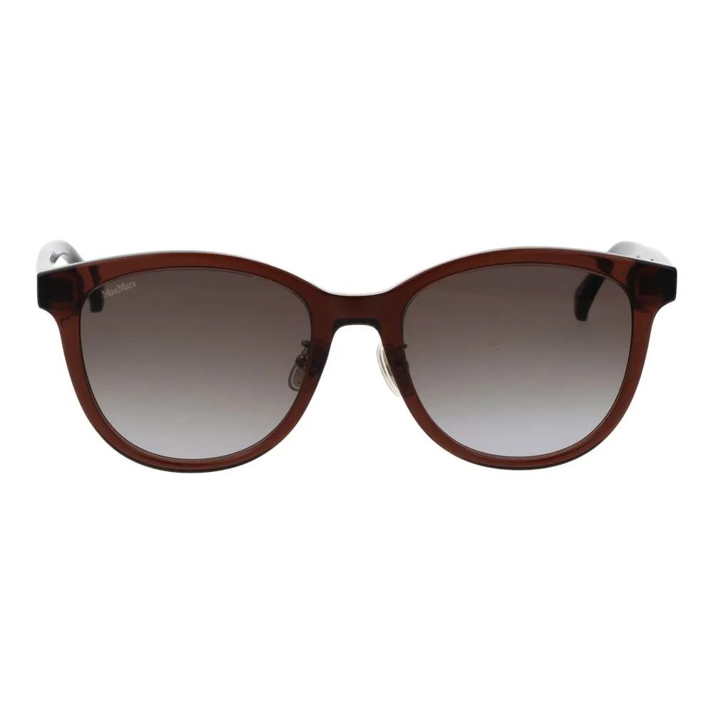 Lunettes de soleil Max Mara en acétate marron