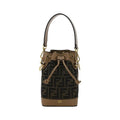 Fendi Brown Calf Leather Bos Taurus Backet Bag