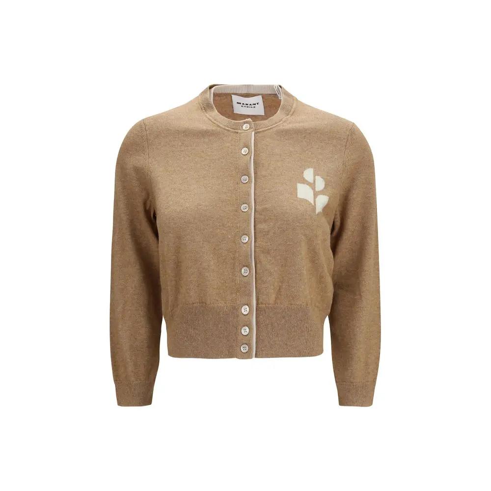 Marant Etoile Beige Cotton Cardigan