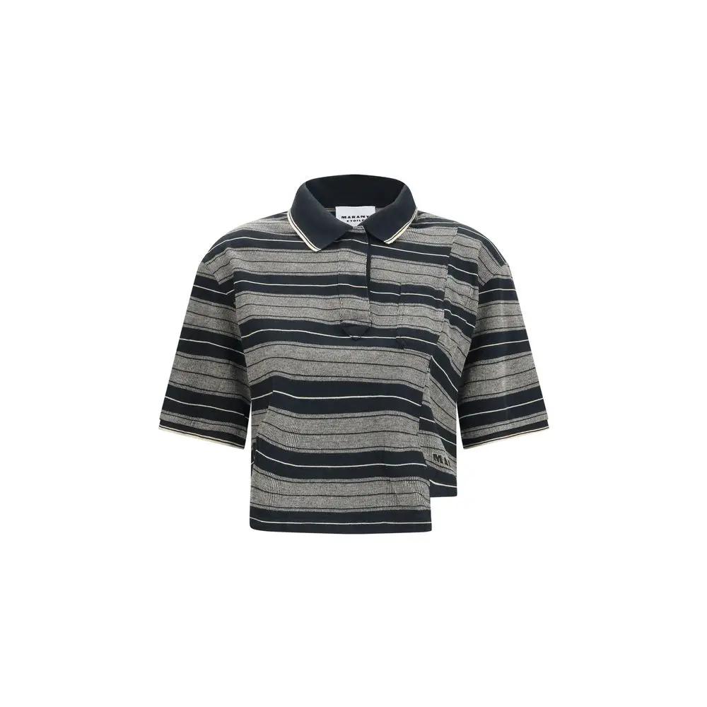 Marant Étoile Polo en coton noir