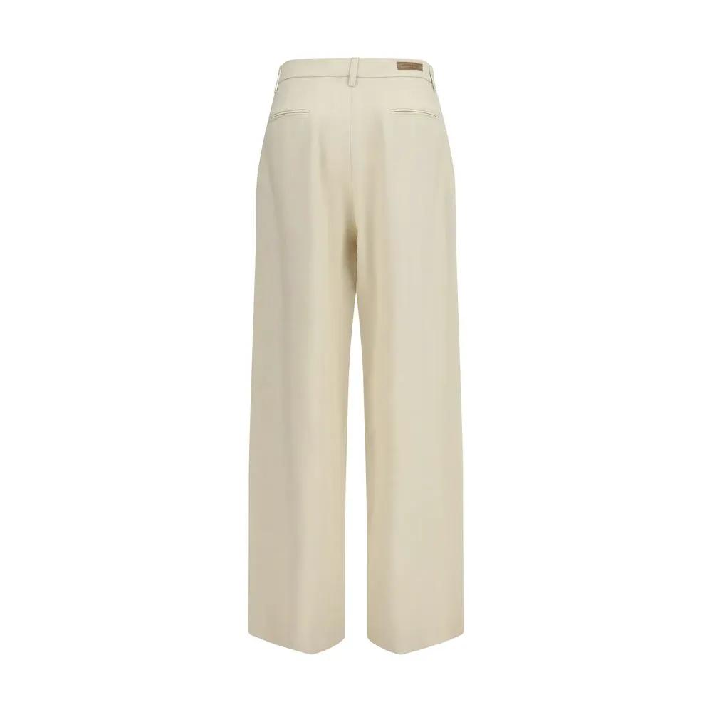 Jacob Cohen Beige Viscose Casual Pants