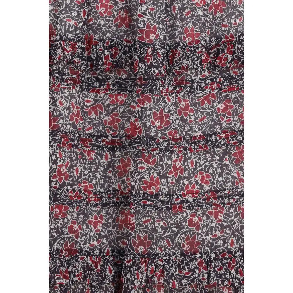 Marant Etoile Purple Cotton Long Skirt