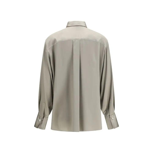 Chemise en soie bicolore Brunello Cucinelli