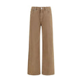 Brunello Cucinelli Brown Cotton Straight-Leg Jeans