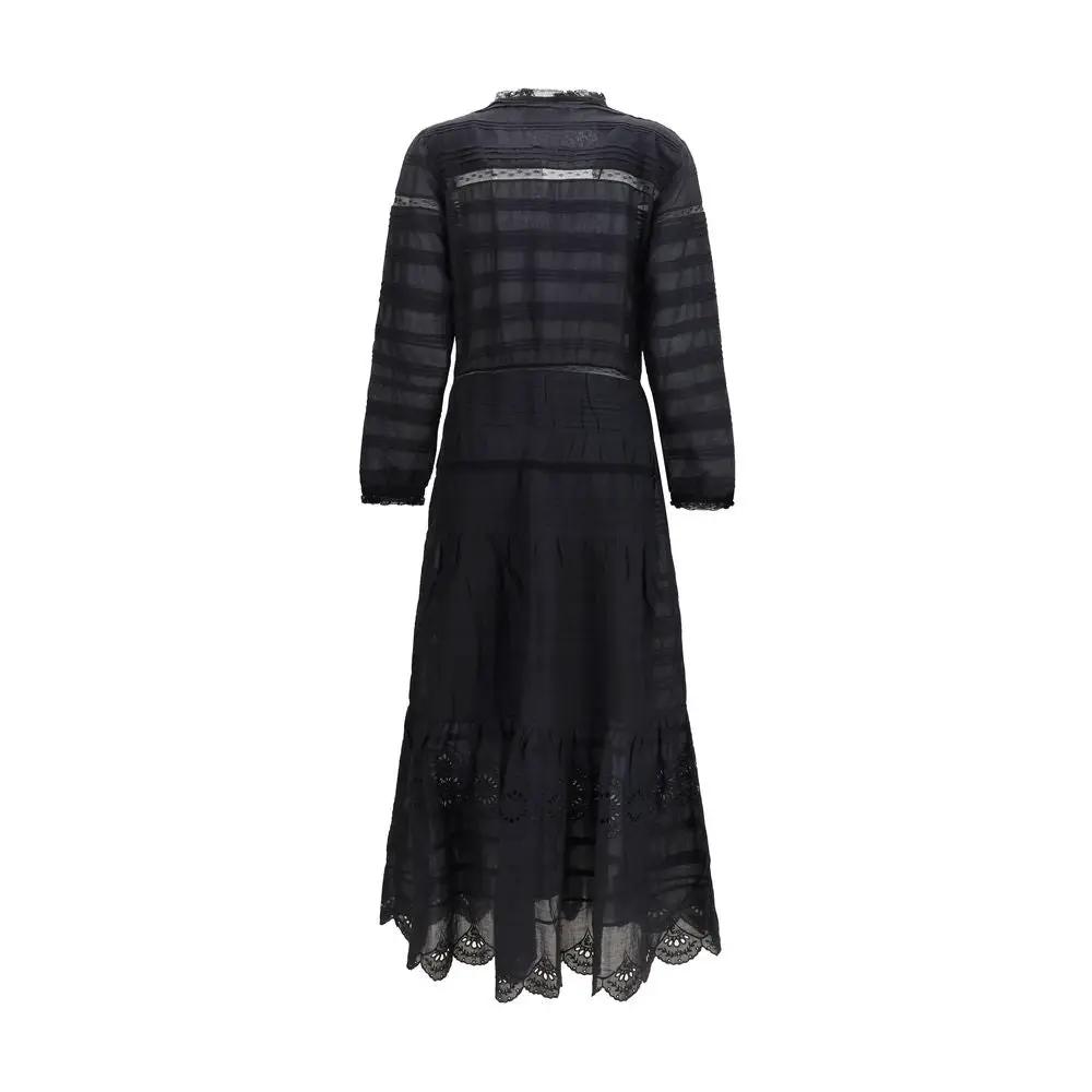 Robe décontractée en coton noir Marant Étoile