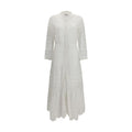 Marant Etoile White Cotton Casual Dress