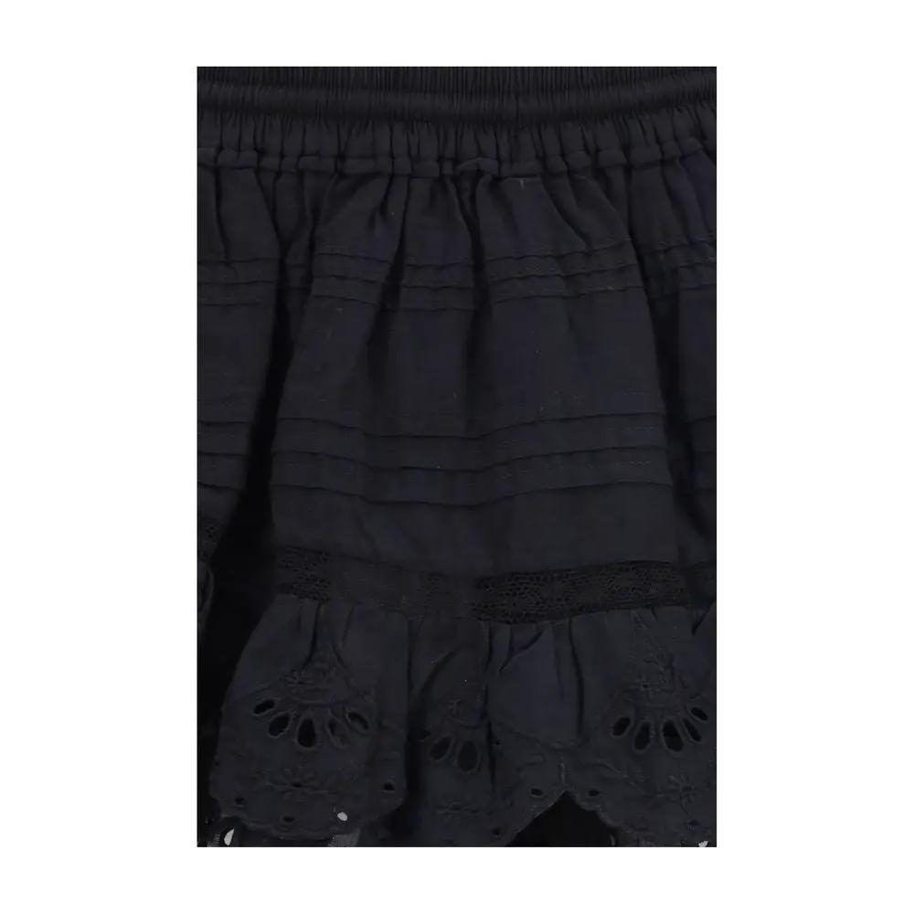 Short et mini-short en coton noir Marant Étoile