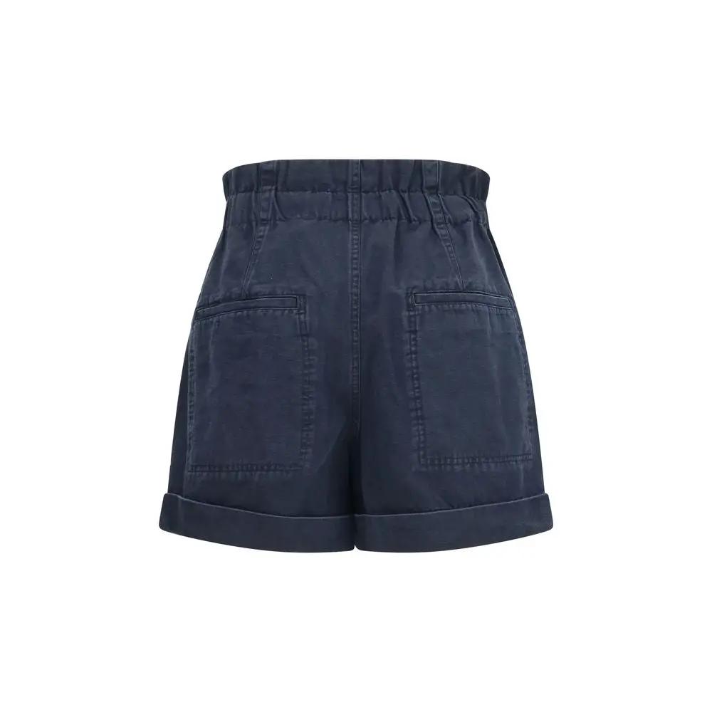 Short en coton bleu Marant Etoile