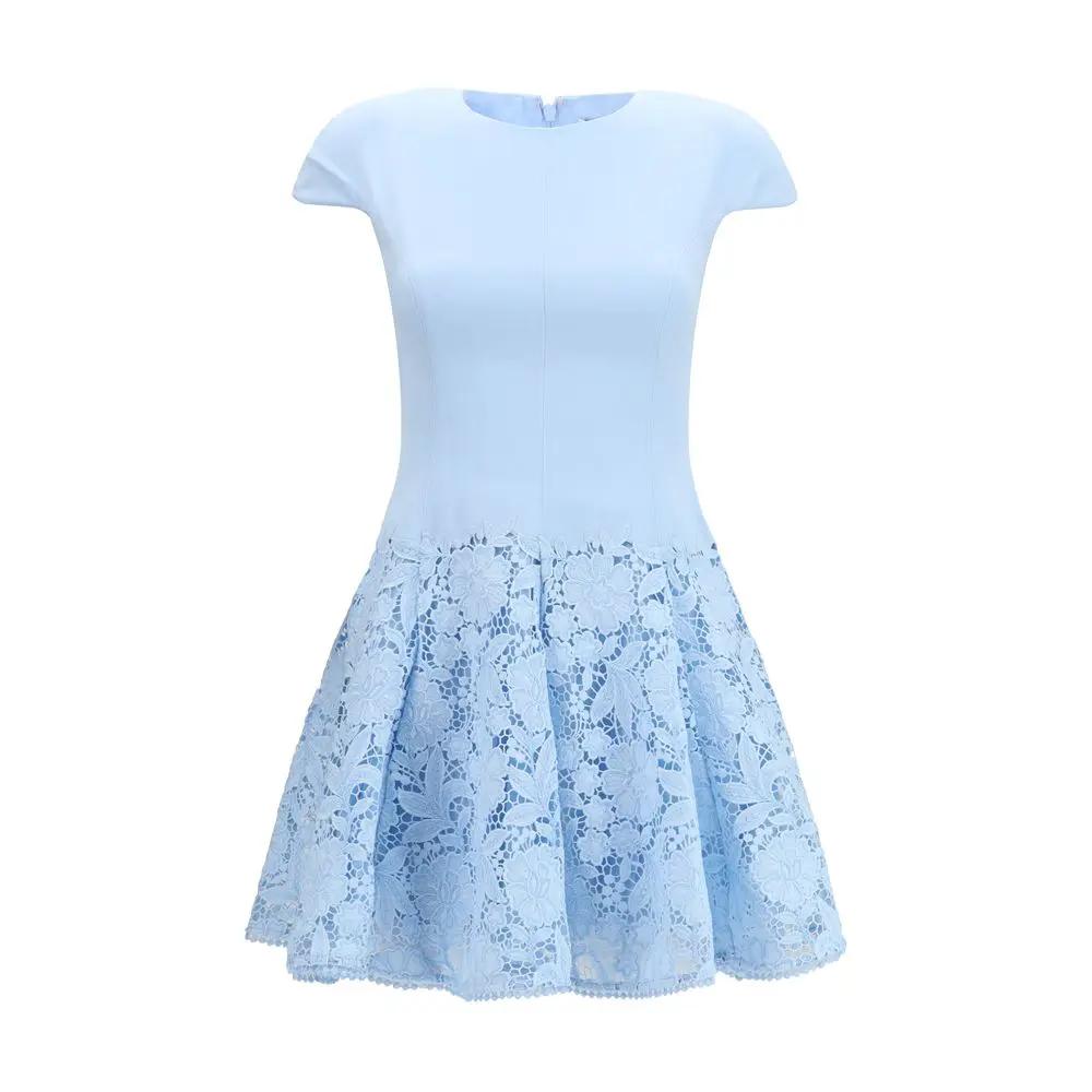Robe décontractée Self-Portrait en polyester bleu