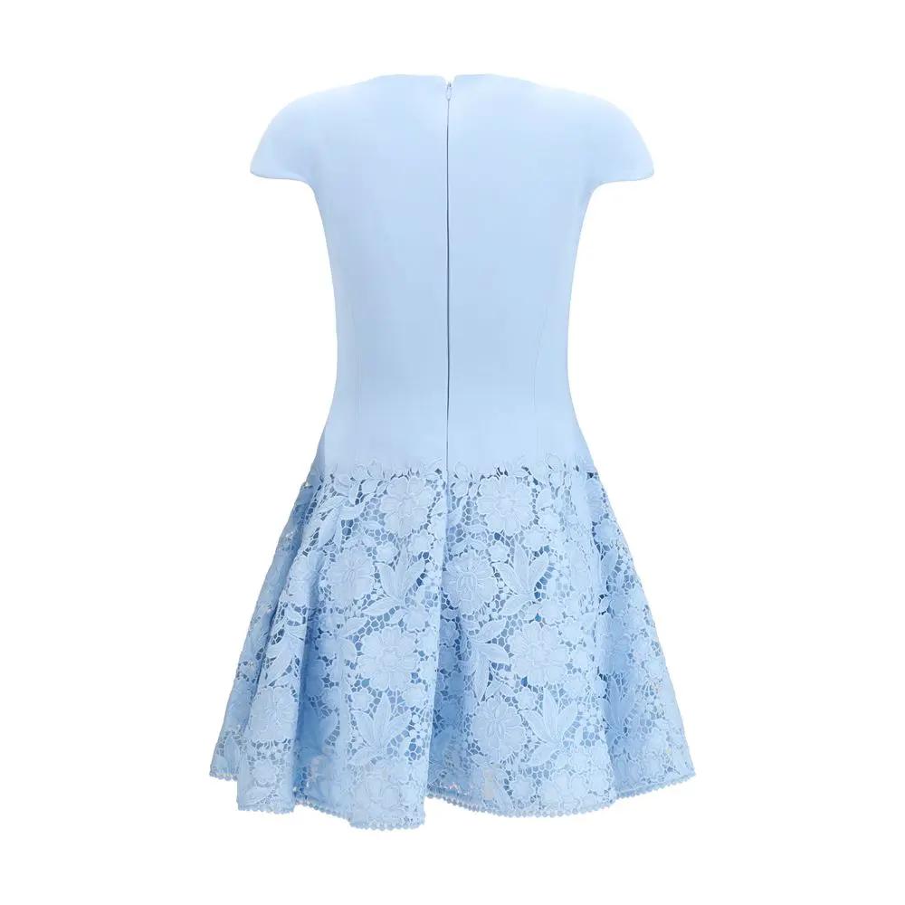 Robe décontractée Self-Portrait en polyester bleu