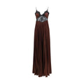 Self-Portrait Self-Portrait Brown Polyester Casual Dress