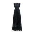 Self-Portrait Black Polyester Casual Dress