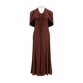 Self-Portrait Brown Viscose Casual Dress