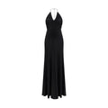 Women’s Black Halter Maxi Dress – Self-Portrait Backless Cocktail Dress SS26