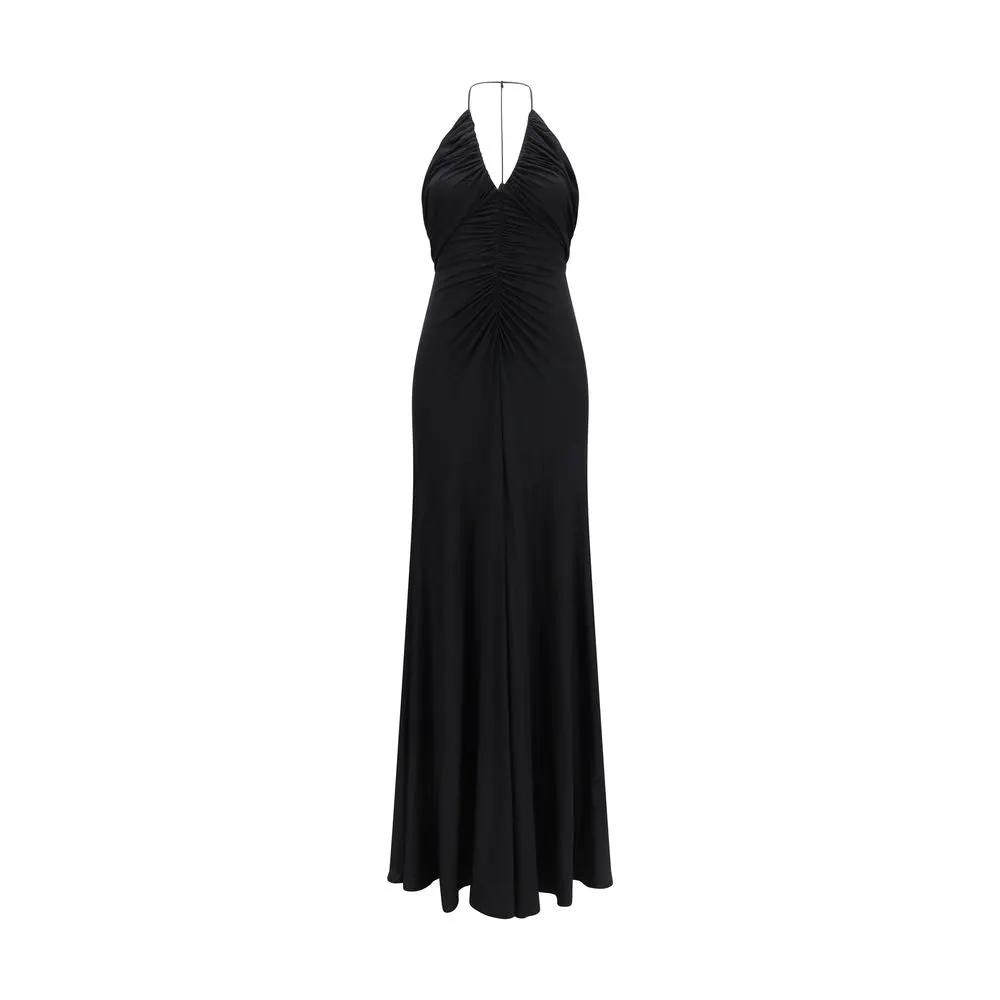 Robe longue noire dos nu pour femme – Robe de cocktail dos nu Self-Portrait SS26