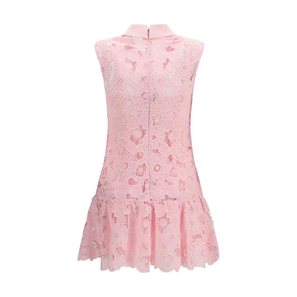 Mini-robe femme multicolore en guipure – Robe trapèze Self-Portrait années 60 PE26