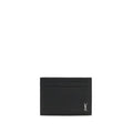 Portefeuille Bos Taurus en cuir de veau noir Saint Laurent