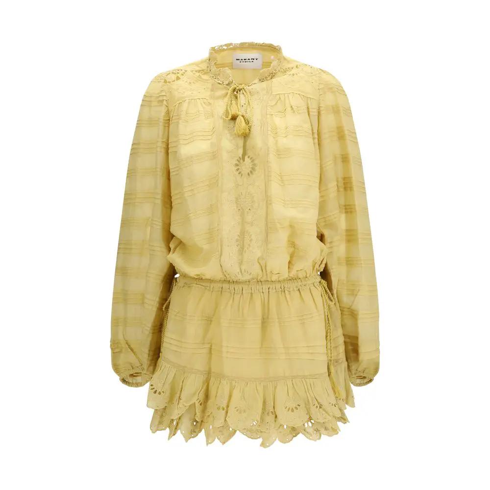 Marant Etoile Bicolor Cotton Casual Dress