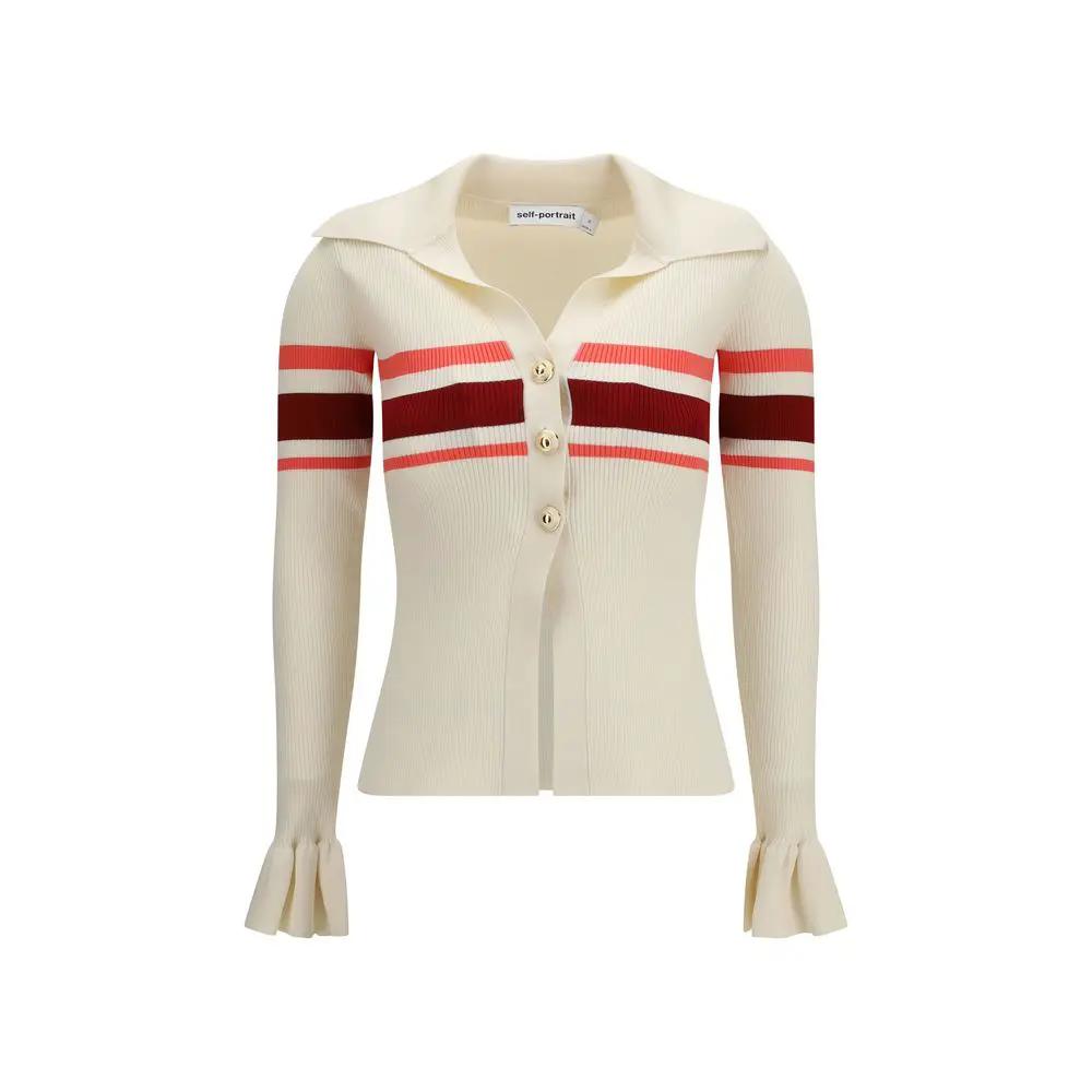 Self-Portrait Beige Viscose Blouse
