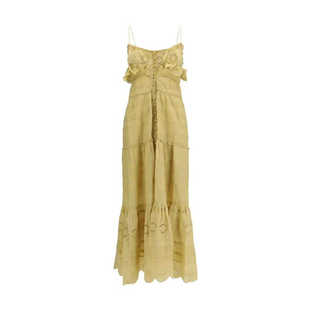 Robe décontractée en coton beige Marant Étoile