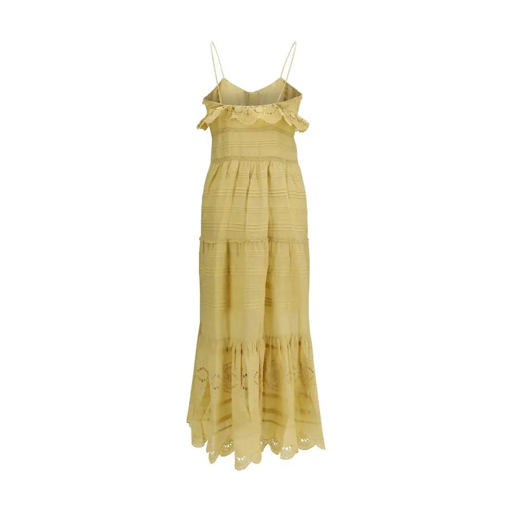 Robe décontractée en coton beige Marant Étoile