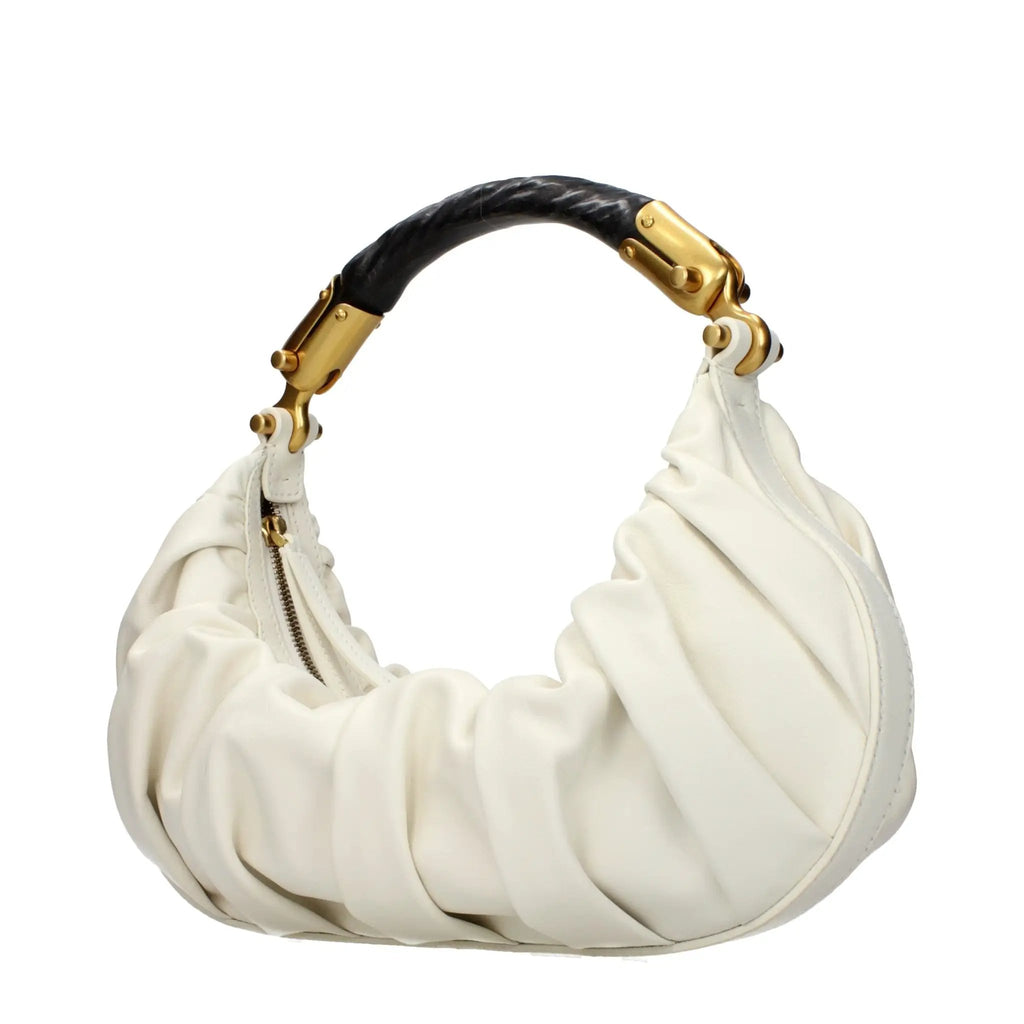 Balmain Beige Leather Handbag