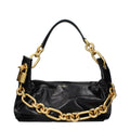 Sac bandoulière Balmain en cuir noir