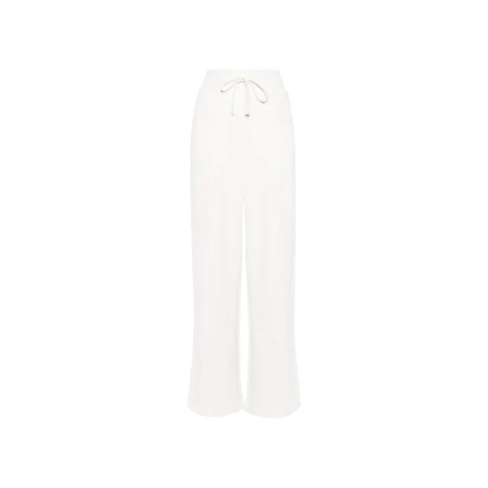 Women’s White Cotton Joggers – Gucci Wide-Leg Logo Sweatpants