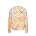 Men’s Orange Cotton Sweatshirt – Kenzo Logo Crew Neck